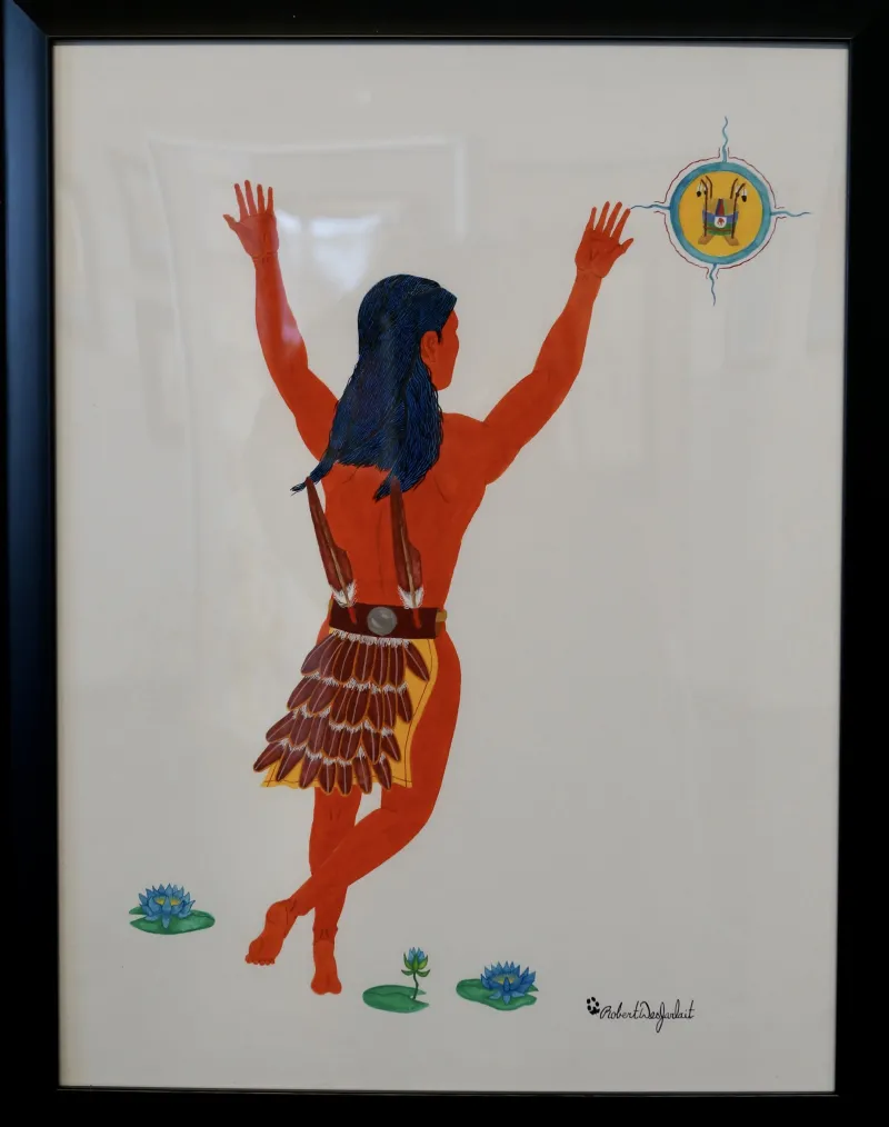 Bwaajigan Wanashkid Ikwe (Vision of Tail Feather Woman)