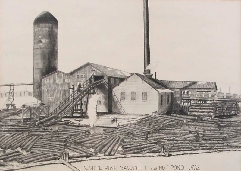 White Pine Sawmill by Edith Dressel