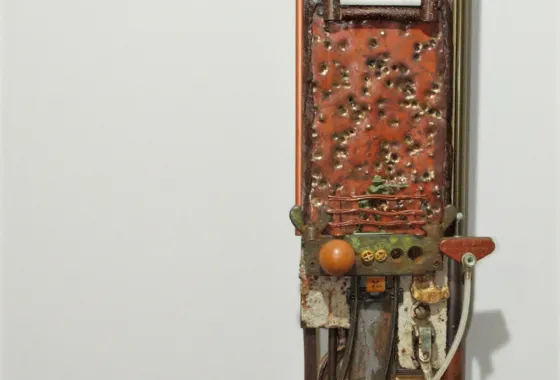 Stolen Stars, found object assemblage by Gary Carlson of Rush City, MN