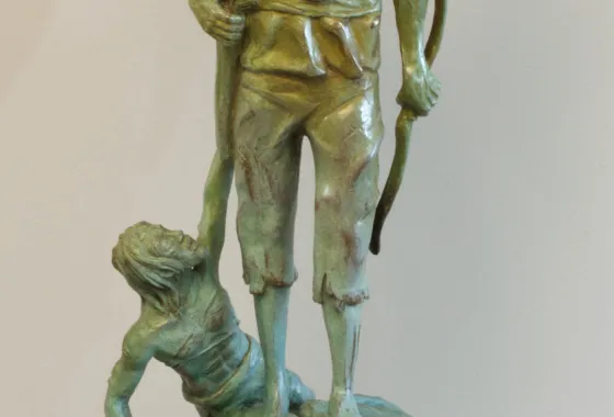 The Hunter, bronze by James Sullivan of Cambridge, MN