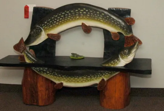 Second Place Functional Sculpture - “Leap Frog”, by Loren Langager of Pine City