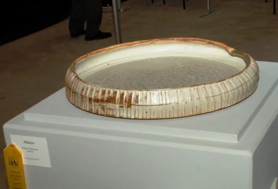 Third Place Functional Sculpture - “Platter”, by Robert Briscoe of Harris